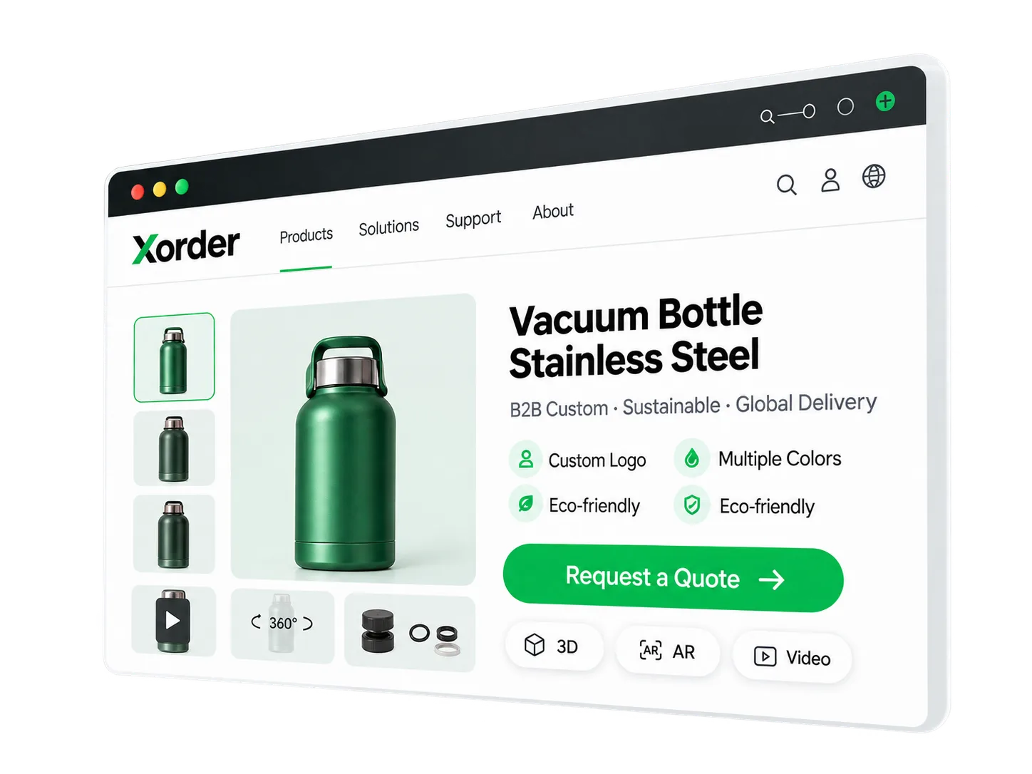 Xorder数字产品页面